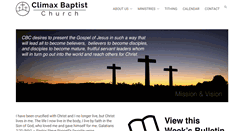 Desktop Screenshot of climaxbaptist.com