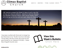 Tablet Screenshot of climaxbaptist.com
